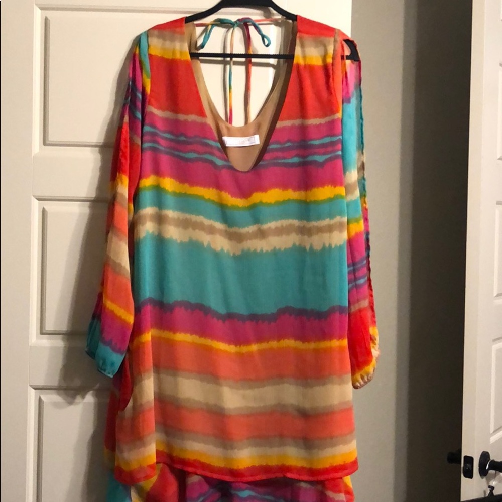 Multi Colored layered dress